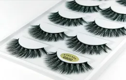 3D Mink Cílios Postiços Reutilizáveis 100 Real Siberian 3D Mink Hair Strip Cílios Postiços Maquiagem Longos Cílios Individuais Mink Lashes 6738232