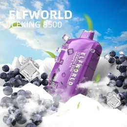 Elfworld Ice King 8500 Puffs e 담배 엘프 월드 vapes 포드 랜드 랜드 vape 도매 도매 vape 전자 담배