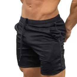 Shorts pour hommes pantalons de sport entraînement musculation été entraînement Fitness gymnase court cordon taille élastique course hommes pantalon