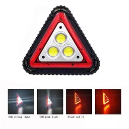 3Cob Triangle Emergency Warning Light Mti-Function Portable Outdoor Cam Lamp With Hook Mining Work And Maintenance Drop Delivery