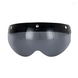 Motorradhelme 3-Snap Bubble Shield Visier Open Face Helmlinse für Motorradfahren