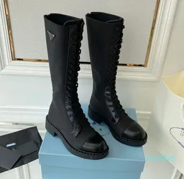 Top-Qualität Damen Stiefel Lederschuh Combat Weißer Stiefel ada Damen Knie