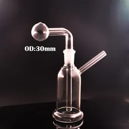 Wholelsale Glass Bong Hookahs 14mm Female Bubbler Smoking Water Pipes Beaker Recycler Ashcatcher Bongs Dab Rig Oil Rig with Downstem Oil Pots