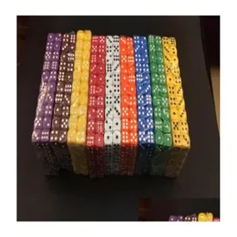 Gambing D6 12Mm Rounded Corner Dice Mti Colored Decorative Dices Accessories Fun Game Mini Drink Games Cube Boson Toy Good R9653122 Sp Dh4X2