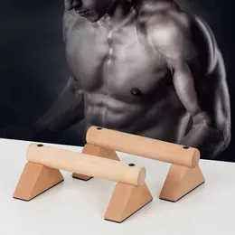 Sit Up Benches 2 pcs wooden Push up Bars Mini parallel bars Grip for Men Women Gym home Strength Training Equipment 231025