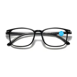 Moda TR90 Occhiali da sole Montatura Occhiali da lettura con blocco della luce blu Uomo Donna Occhiali Montature in metallo Occhiali presbiti Diottrie +1 1.5 2 2.5 3 3.5 4