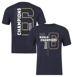 Herrt-shirts 2023 F1 Driver World Champion T-shirt Formel 1 Team Racing vinner t-shirt bilfans sommar kortärmad tröja casual sport t-shirt 1sqz