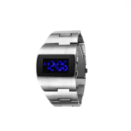 Armbandsur LED Digital Display Watch Camping Electric Alloy Handsur Wrist Decoration