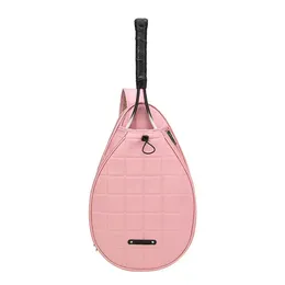 Utomhuspåsar stor kapacitet tennis crossbody väska ren färg koreansk stil en axel badminton väska 231024