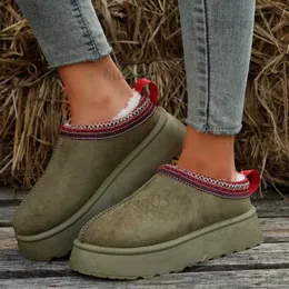 Boots New Winter Retro Women Snow Warm Suede Leather Lazy Loafers Boots Shoes Woman Lady Female Flat Bottine Botas Boots Shoes 2023 T231025