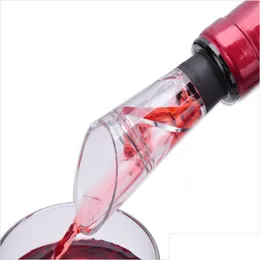 Ferramentas de barra rápida vinho tinto decanter ferramentas de barra aerador arejamento pourer bico decantadores portátil espiral aeradores pourers filtro festa em casa dh1tb