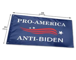 Флаги Pro America AntiBiden, 3039 x 5039 футов, полиэстер 100D, яркий яркий цвет, с двумя латунными втулками2232057