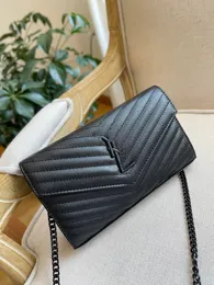 5YY fashion Genuine Leather Designer Handbag Women Bags High Quality Original Box Messenger Shoulder Purse Chain with card holder slot clutch
