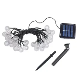 Decorações de Natal Luzes Solares Fada LED String Light Enfeites de Natal Navidad Ano Festa de Casamento Decoração Branco Frio Colorido 231025