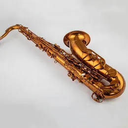 Niestandardowy znak Saksofon Saksofon Wysokiej jakości saksofon Saksofonowy instrumenty Kawa Kawa Kolor Miedź Symulacja mosiądz z ustnikiem 00