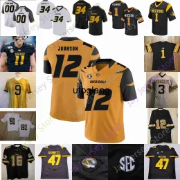 Coe1 Cusotm 2020 Missouri Tigers Football Jersey NCAA College Okwuegbunam Whiteside Turner Bazelak Barrett Banister Tre Williams Trajan Jeff