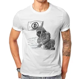 Męskie koszulki kryptowaluta kryptowaluta BTC Miner Tshirt Classic Graphic Streetwear Tops plus rozmiar bawełniany crewneck t shirt310o