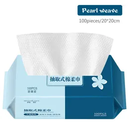 Towel Cotton Disposable Face Bath Soft Non-Woven Cleansing Make Up Wipes For Dry & Wet No Bacteria Fluorescent Agents