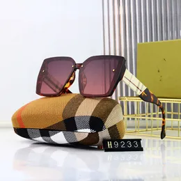 Designer-Sonnenbrillen Burberys 20 neue quadratische rahmenlose Sonnenbrillen, Netzrot, personalisierte Brillen mit großem Rahmen, Tiktok Live-Sonnenbrillen