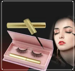 Manyetik Eyeliner 3D Stereo Manyetik Kirpikler Kit 1 Çiftleri Sahte Kirpik Doğal Yeniden Kullanılabilir Makyaj Seti 2126840