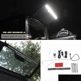 Altri accessori interni Portellone posteriore Striscia luminosa a LED Baule posteriore per Jeep Wrangler Tj Jk Jl 1997Aggiungi accessori interni auto Drop D Dhtn7