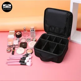 Cosmetic Bags Cases Portable Storage Bag with Adjustable Dividers for Cosmetic Beauty Organizer Nail Tool Large Capacity Travel Makeup Case 231026