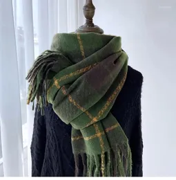 Schals Classics Plaids Muster Damen Winterschal Luxus Weiche Warme Lange Schal Für Mädchen Frauen Dicke Mode Hals Hijab