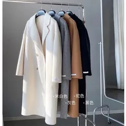 Women's Wool Blends Autumn Women Drouble Breasted Woolen Coat Fashion Loose Style Women Winter Clothes Long Coats Tops Abrigo Mujer 231026