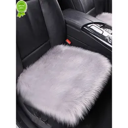 Nuovo cuscino coprisedile per auto in pelliccia sintetica Interni auto Cuscino per sedile in lana finta Inverno Peluche caldo Cuscino per sedile Decor Accessori universali