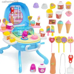 Cozinhas jogar comida fingir jogar cozinha brinquedo gelo role play conjunto presente de aniversário para 2 3 4 5 anos de idade meninas crianças kidsl231026