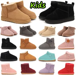 Stivali Bambini Bambino Australia Scarponi da neve Scarpe per bambini Inverno Classico Mini stivale ultra uggskid Neonati maschi Stivaletti alla caviglia Bambino