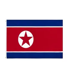 주식 3x5ft 90x150cm 교수형 PRK KP NK 북한 축하 행사를위한 북한 깃발 배너 30666261