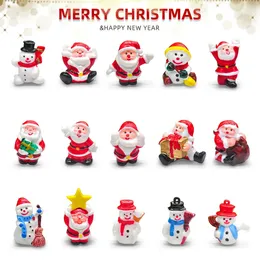 Christmas Decorations Decoration Props Santa Claus Painted Doll Mini Ornament 231025