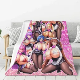 Blankets Anime Stuff Anti-Pilling Flannel Throw Blanket For Couch-Lightweight Po Custom Picture Sofa Merch