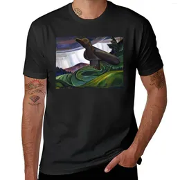 الرجال Polos Emily Carr-T-Shirt T-Shirt Big Raven Sports Fan Therts Quick Drying Men Clothings