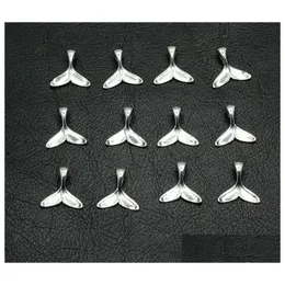 Charms 500pcs/Lot Antique Sier Whale Tail do biżuterii Making DIY bransoletki wisiorki koraliki urok biżuteria akcesoria 16 mm Drop de dhyha