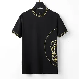 2022 Designer Mens T Shirts Soft Cotton Kort ärmar T-shirts broderi Anti Wrinkle Fashion Casual Men's Clothing Apparel 2320