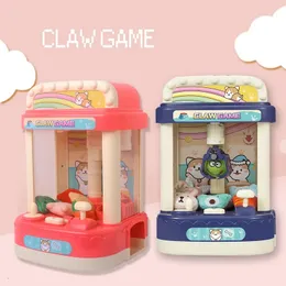 Tools Workshop Doll Machine Claw Machine with Music Light Mini Clip Doll Claw Catch Kids USBBatteries Operated Children Interactive Toys 231026