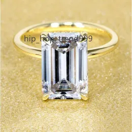 925 srebrny 8 mm 14k złoty pierścionek wie o wieczności dla kobiety niestandardowy rozmiar pierścień moissanite