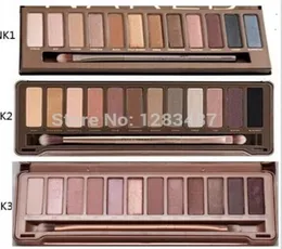 Lidschatten-Palette, das Make-up der 1., 2. und 3. Generation, neueste 12 Farben, kosmetischer, schimmernder, mattierter Lidschatten mit Pinsel 7131457