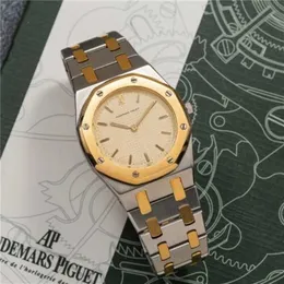 Szwajcarski zegarek Royal Oak Audpi Męs Automatyczne mechaniczne na rękę mechaniczną 33 mm 563036SA Cream Plate Talerz Podwójna kolorowa bransoletka Wn-Aqzn