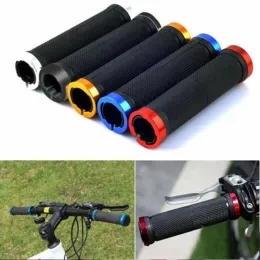 Bicycle Rubber Grips MTB Alloy Lock Bilateral Lock Handlebar Grips Anti Slip Cycling Handlebar Sleeve BMX Bicycle Accessories