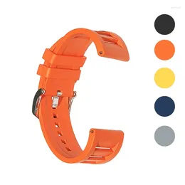 Cinturini per orologi Cinturino in caucciù fluorurato di prima qualità Bracciale da immersione da 20 mm 22 mm A sgancio rapido