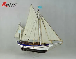 Aircraft Modle Spray Boston sailboat Scale 130 666 mm Wood model ship kit 231026