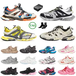 Autentyczny Paris Track 3.0 Sneakers Designer Buty Casual Buty 18SS Womens Wens Treners Triple S. Black White Biel Black Różowy Beige Orange Blue Platform Walking Walking