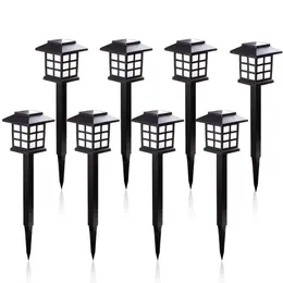 Decorações de jardim 268pcs LED Luzes de caminho solar à prova d'água Lâmpada ao ar livre para jardimPaisagemPátioPátioDrivewayWalkway Lighting 231026