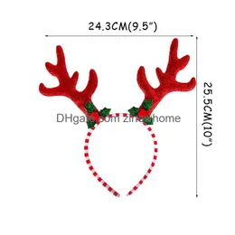 Decorazioni natalizie Fascia per capelli Renna Albero di Natale Copricapo Fascia per capelli Bambini Festa in costume Anno Navidad 2021 Regalo Consegna a domicilio 1 goccia Dhe1G