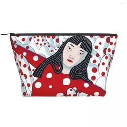 Cosmetic Bags Yayoi Kusama Toiletry Bag Women The HeroAestheticine Of A Polka Makeup Organizer Ladies Beauty Storage Dopp Kit Box