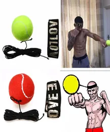 Fight Boxeo Ball Attrezzatura da boxe con fascia per la testa per allenamento di velocità riflessa Boxe Punch Muay Thai Esercizio YellowRed8393846
