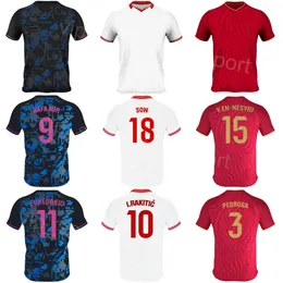 Club Soccer Sevillas 15 Youssef En-Nesyri Jersey 22 Loic Bade 10 Ivan Rakitic 17 Erik Lamela 18 Djibril Sow 5 Lucas Ocampos Football Shirt Kits Custom Name Number 23/24